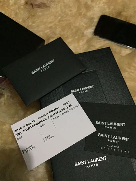 fake designer ysl shoes|ysl authenticity card.